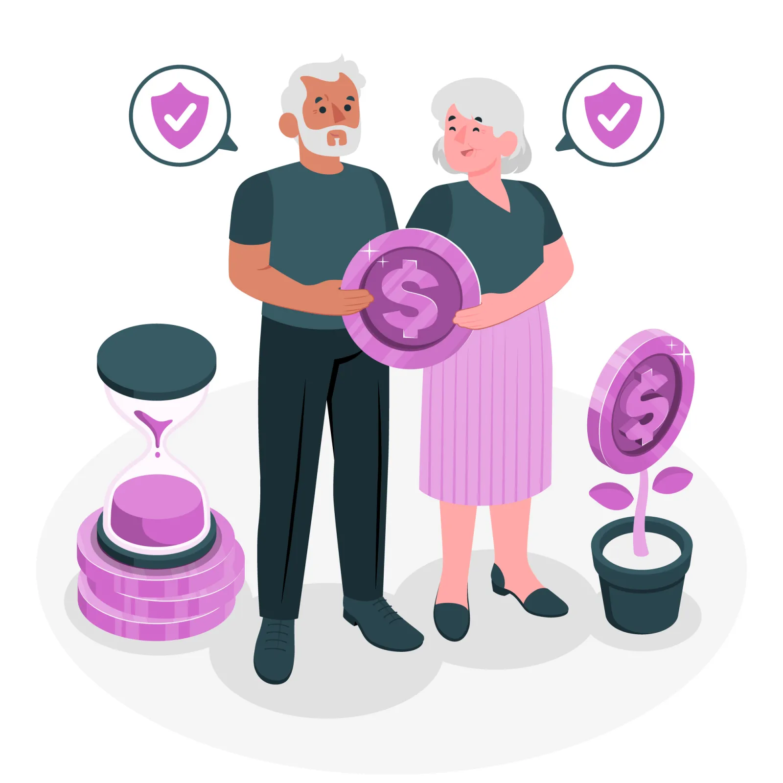 imagen de una pareja compartiendo dinero